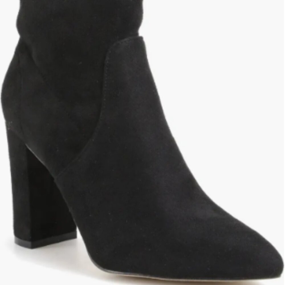 Bodem Faux Suede‎ Block Heel Stretch Bootie Size 8